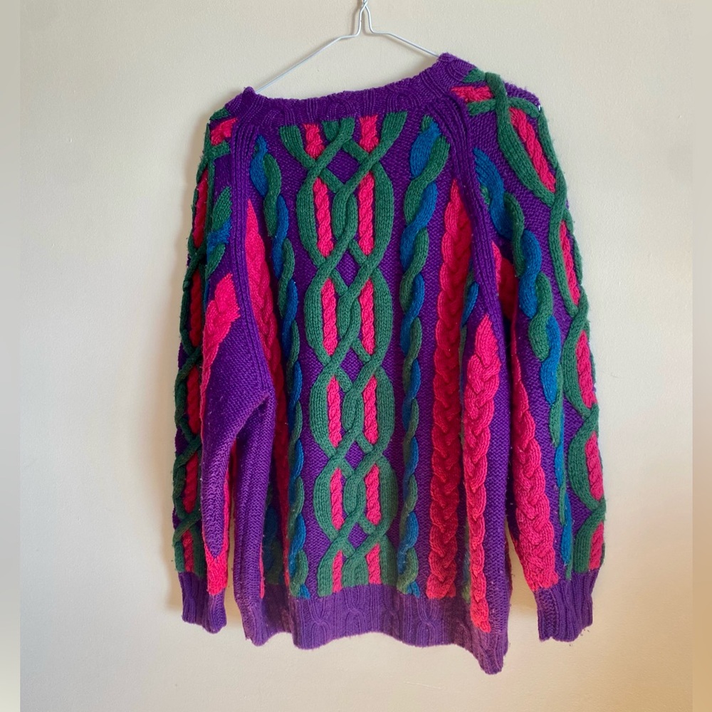 Colourful Cable Knit Sweater - Picture 9 of 12